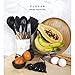 Kitchen Utensil Set - 9 Silicone Cooking Utensils for Non-stick Cookware. Wood Kitchen Utensils. BPA Free, Silicone Spatula Wooden Spoons Set Tongs. Best Chef Kitchen Gadgets Tool Set Gifts - ÉLEVER