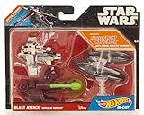 Hot Wheels Star Wars Blast Attack Starship Vehicle (Republic Gunship Battle Damage)
