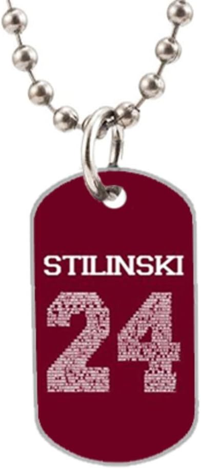 Teen Wolf Stilinski 24 Custom Oval Dog Tag Pet Tag (Size:1.2X2X0.1 inches), Aluminum Dog Tag Pendant Necklace beads chain Charm Unique Gift