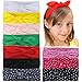 Qinghan 10pcs Baby Girl Headbands Turban Hair Bows For Girls Kids Teens
