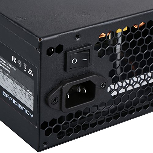 Excelvan ATX Computer Power Supply Desktop PC for Intel AMD PC SATA US (600W) - Thumbnail 5