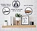 Floating Shelf Bracket Black Heavy Duty 6 Inch 4 Pack - Invisible Blind Hidden Steel Supports For Wood - Screws Wall Plugs Included - Best Space-Saving Design Ideas For Small Homes By FOREM