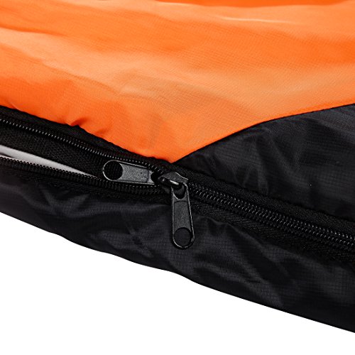 Camping Sleeping Bag-Envelope Mummy Outdoor Lightweight Portable Waterproof Perfect for 20 degree Traveling,Hiking Activities(Red & Black / Left Zip, Mummy) - Thumbnail 5