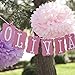 Ohuhu 5-pack Crafts Pom Poms/ Tissue Paper Flowers for Birthday Wedding Party Events Holiday Decoration and Home