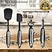 Classic 22 Piece Kitchen Utensils Set - Premium Stainless Steel, Silicone & Nylon Cooking Tools, Lightweight Non-stick Cookware Utensils & Serving Essential Accessories, Pot Mat & More