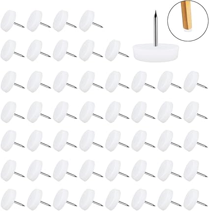 BUZIFU 50 Pcs Möbelgleiter Dicke 5 mm Bodenschutz Gleiter Ø20mm