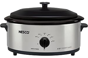 NESCO 4816-25 Electric Roaster, standard, Silver