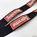 Urban Fashion Streetwear Lanyard, Neck Strap Keychain Holder for Keys, Phones, Bags, Accessories (Black w/Red Box Logo)