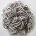 CAISHA Hairpiece Hair Wrap Heat-resistant Synthetic Fibres Curly Messy Updo Gray Mix HW31
