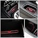 Autou Door Mats Gate Slot Cup Mat Red 16Pcs for Jeep Renegade 2016 2017