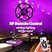 Battery Powered Led Strip Lights, Geekeep Waterproof RGB Led Strip Rope Lights with Remote,USB Cord and Bonus Roll Adhesive Tape (2m/6.56ft)