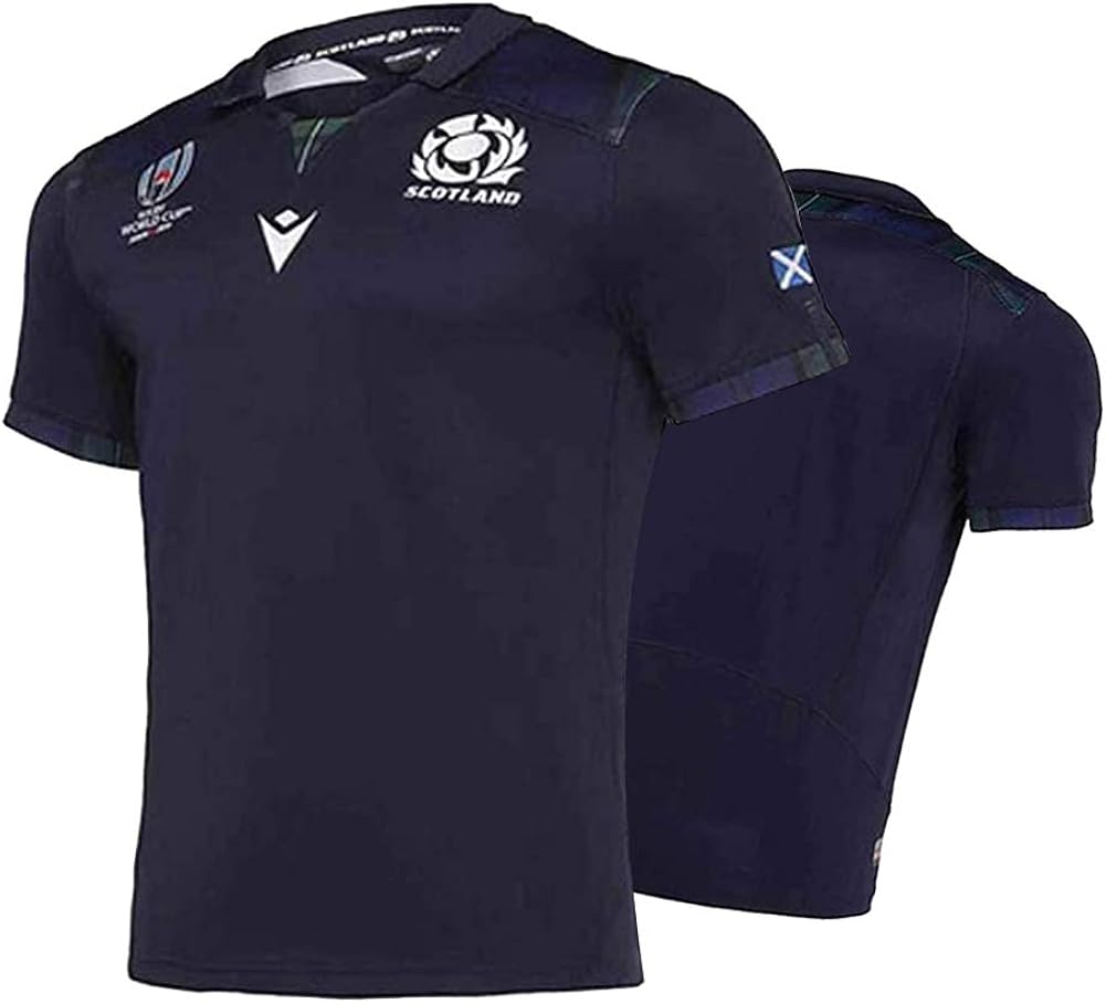 Men's Rugby jersey, 2019 Scotland Home World Cup Breathable Football T