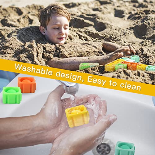 Bubble Fidget Pop it Blocks Toy, Owiwell 30Pcs Pop Fidget Toy Jigsaw