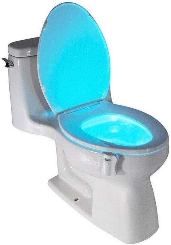 Quims 8 Color Led Night Light with Motion Sensor Activated Glow for Toilet Bathroom Bowl (Multicolour)