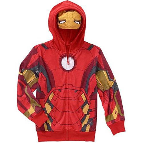 Marvel Big Boys' Iron Man Costume Hoodie Jacket