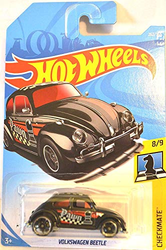 Hot Wheels 2018 50th Anniversary Checkmate Volkswagen Beetle (Pawn) 262/365, Black