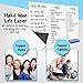 Magnetic Dry Erase Whiteboard Sheet for Kitchen Fridge - 17X11â€ - 5 Markers and Big Eraser with Magnets - Stain Resistant Surface - Refrigerator Grocery List - White Board Organizer and Planner