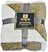 Napa Super Soft Sherpa Throw Blanket Mocha Chevron 50