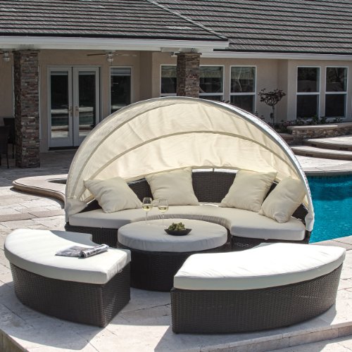 Christopher Knight Home 238170 Bellagio 4Piece Outdoor Daybed