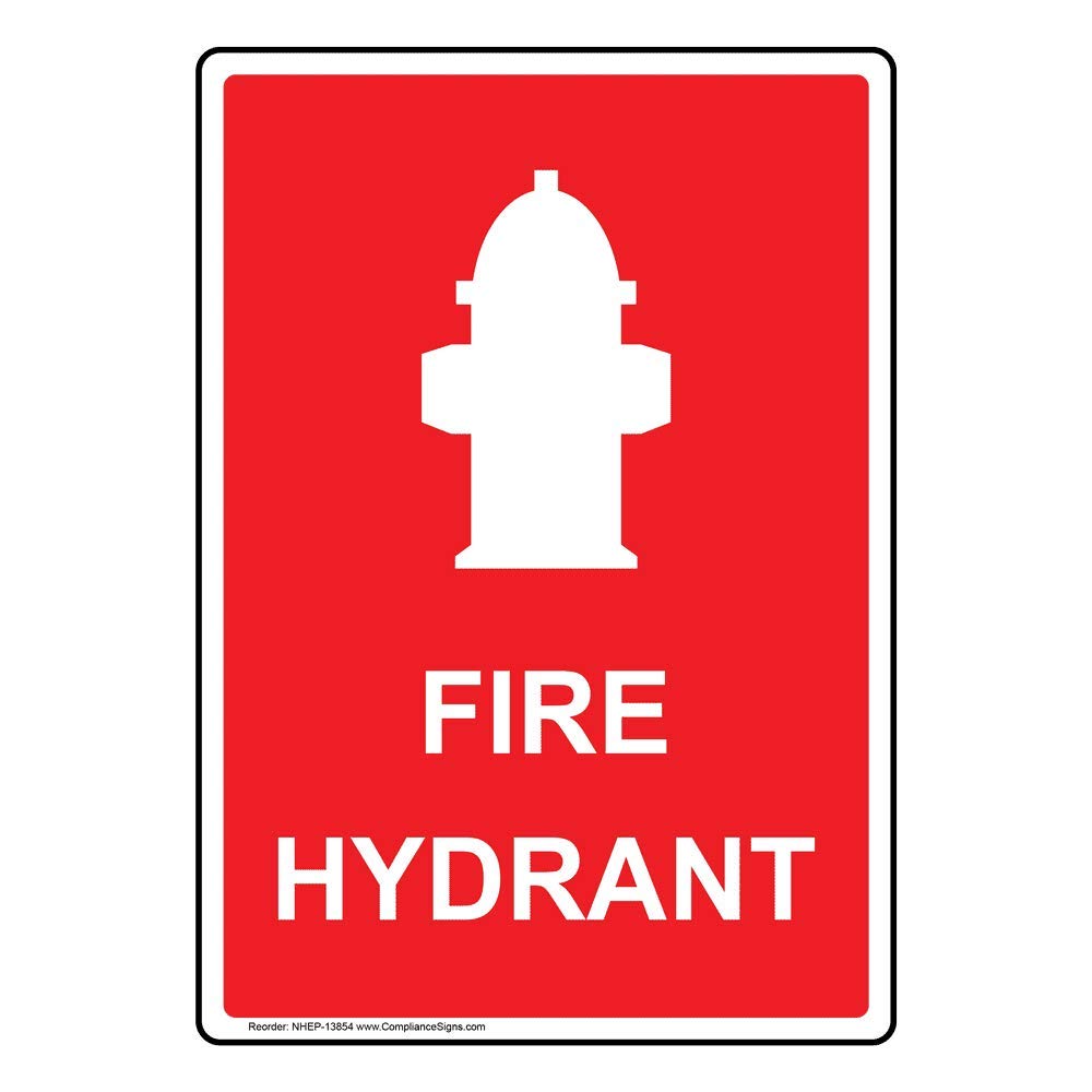 Amazon.com: Vertical Fire Hydrant Sign 