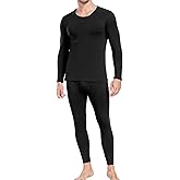 wirarpa Men's Cotton Long Johns Thermal Underwear Set Base Layer Lightweight Long Sleeve Top and Pajama Bottom