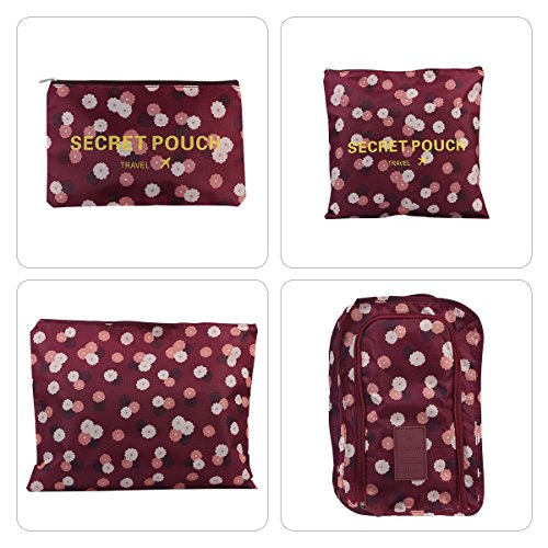 Compression Packing Cubes 7 Set Travel Luggage Organizer Bag With Yarn Bag