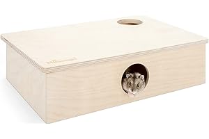 Niteangel Multi-Chamber Hamster House Maze: - Multi-Room Hideouts & Tunnel Exploring Toys for Hamster Gerbils Mice Lemmings (6-Room Small)