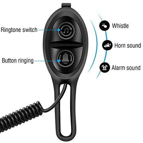 Fietstoeter Elektrische fietsbel USB Oplaadbare fietsbel Volume instelbaar voor mountainbike(Zwart) - Image 6