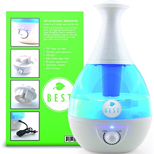 Best Cool Mist Humidifier UltraSonic Steam Vaporizer Whisper Quiet