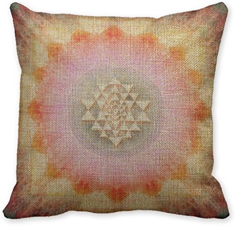 Yaner Green Linen Pillowcase Covers Decorative Meditation Chakra Travel Pillow Case