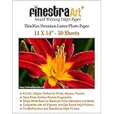 11x14 Premium Luster Inkjet Photo Paper - 50 Sheets 8.5mil