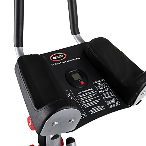 Popsport Abdomen Machine 330LBS Abdominal Coaster Abdomen Exercise Equipment with Adjustable Seat for Abdominal Muscle Training (Ab Coaster with 4 Dumbbells and wriggled Plate)