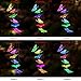 PATHONOR Solar Wind Chimes, Solar Led Butterfly Chimes Outdoor Indoor Color Changing Solar Light Mobile,Garden Green Automatic Light Sensor Outdoor Decor (Butterfly)