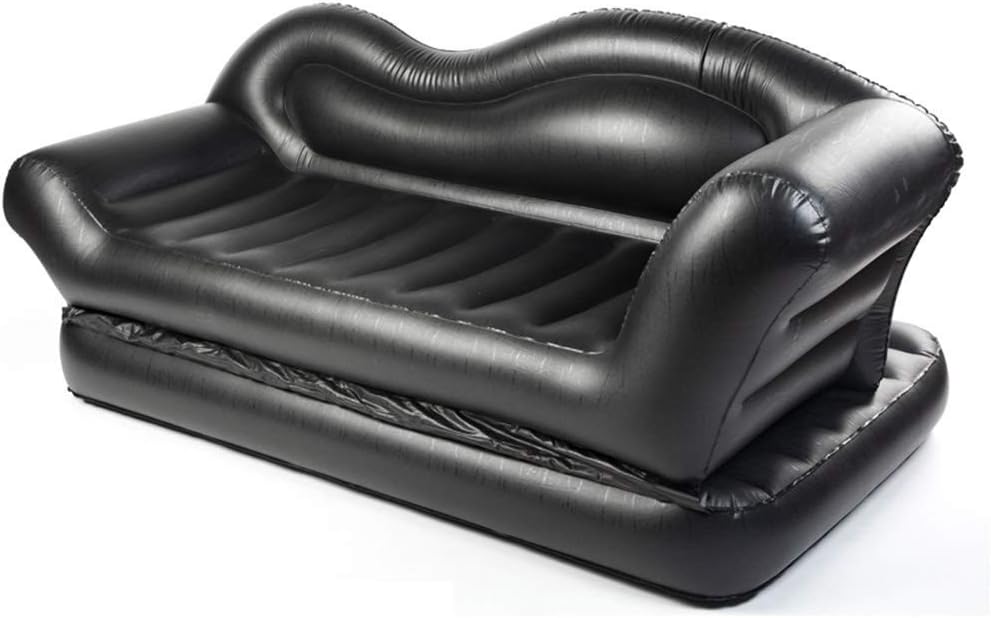 LCK Home Wave Double Inflatable Sofa Bed Multi-Function Lazy Sofa Home Outdoor Folding Nap Air Cushion Increase 190×90×85Cm