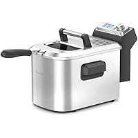 Breville the Smart Fryer, Deep Fryer, BREBDF500XL, Brushed Stainless Steel 15 x 10.5 x 11 inches