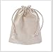 MIAOMIAO [set of 12] reusable cotton double drawstring Bags, Machine Washable gift bags, Natural Linen Pouches for Gift Packaging, Perfect for Wedding, and Other Giveaways