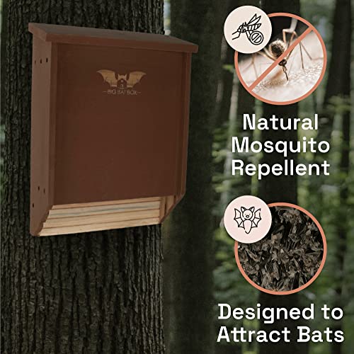 BIGBATBOX Bat House for Outdoors Clean Your Backyard from Mosquitoes Wooden Bat House Kit