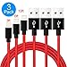 iPhone Charger Lightning Cable - 3.3ft iPhone Cord for iPhone X, 8, 8 Plus, 7, 7 Plus, 6s, 6s Plus, 6, 6 Plus, SE, 5s, 5c, 5, iPad mini, iPad Air, iPad Pro, iPod - Red