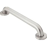 Moen R8916 Bathroom Safety 16-Inch Stainless Steel Bathroom Grab Bar, Peened