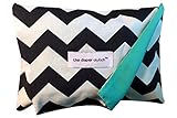 The Diaper Clutch Diaper and Wipe Case - Navy Chevron