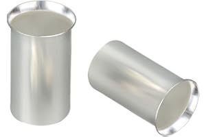 Teansic 10 Pcs AWG 4/0 Wire Ferrules Kit Tinned Copper Crimp Connector Non Insulated Electrical Cable Pin Cord End Terminal Assortment Kit for Electric Connectors（EN120-30）