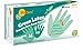 BeeSure BE2837 Green Latex Powder Free Exam Gloves, Peppermint Scented, 4.5 mil, Medium (Pack of 100)