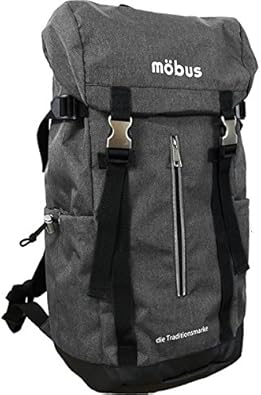 Amazon ドイツブランドmobus雨風に強い カブセリュック グレー ファッション バッグ デイパック リュックサック 並行輸入品 ノー ブランド品 シューズ バッグ