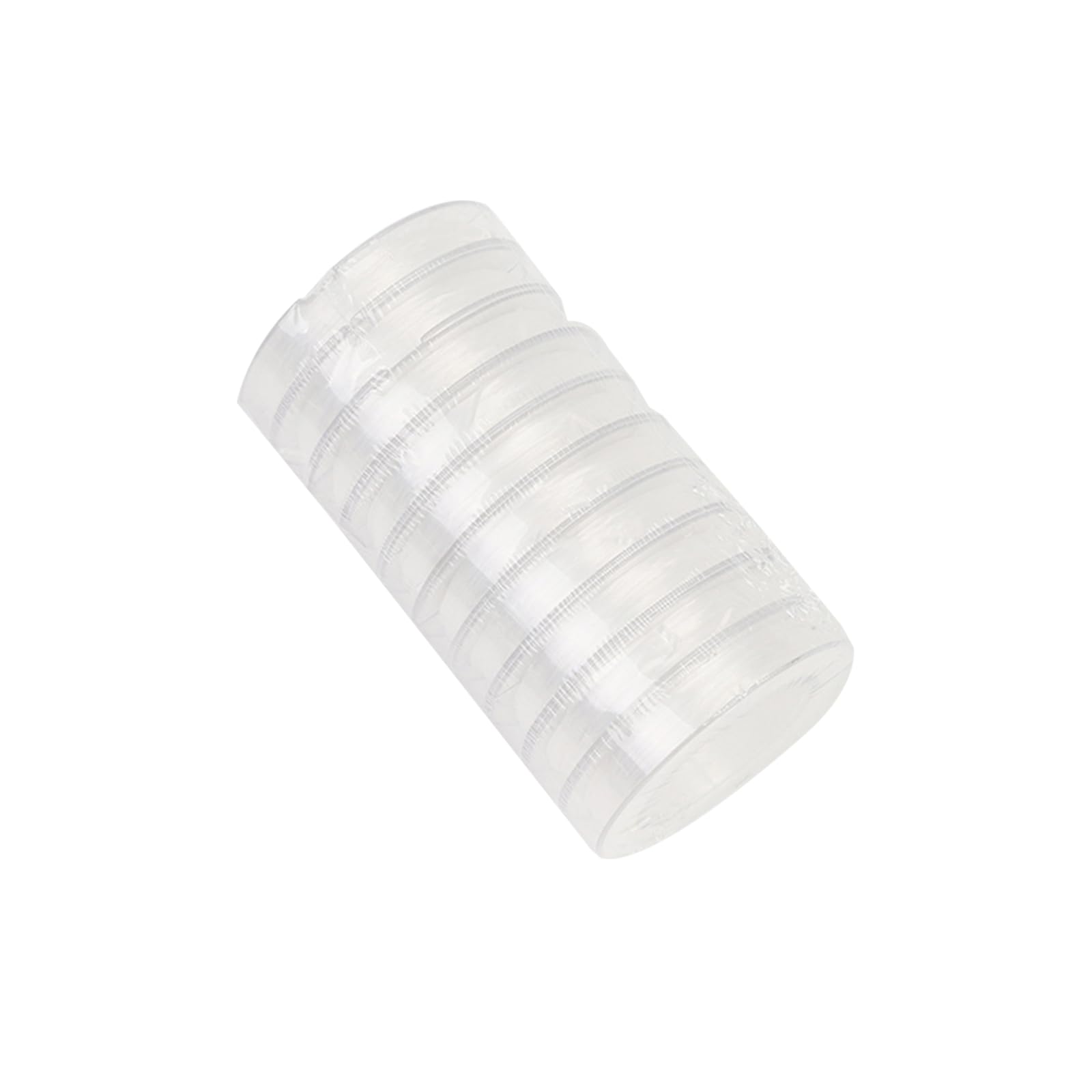 10 Rolls Elastic Cord 0.8mm x 10m Stretch Beading Cord Elastic String Nylon Cord for DIY Craft Necklace Bracelet Jewelry Making (White)