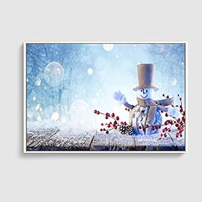Framed Canvas Home Artwork Decoration Merry Christmas Canvas Wall Art for Living Room, Bedroom - 16x24 inches