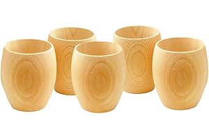 EDOYA Hinoki Wood Sake Cups (Set of 5) Made in Japan