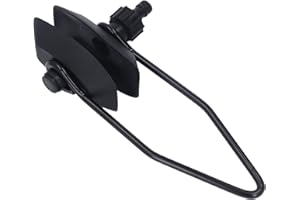SIXRUN Marine Grade Outboard Motor Flusher, Dual Feed Rectangular Ear Muffs, Steel Bracket with Rubber PVC Coating, Universal
