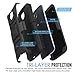 Nexus 6 Case - MoKo Shock Absorption Scratchproof Full Body Rugged Cover Holster Belt Clip Kickstand Protective Case for Google Nexus 6 (2014), BLACK