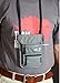 Rhino Outlet EDC Every Day Carry Neck Pouch Passport Holder Travel Wallet for Women and Men Grey