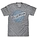 Tee Luv Men's Distressed Blue Moon Beer Logo Shirt, Graphite Grey Heather, L